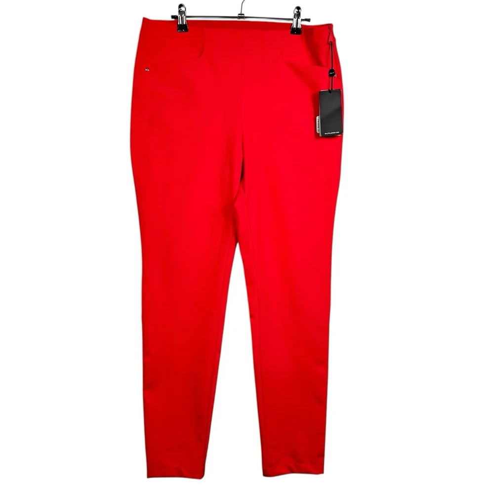 RLX Ralph Lauren Womens Golf Pants 10 Red Nylon Spandex NWT MSRP $168 - Picture 1 of 11